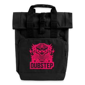 Dubstep Power Mask - Roll Top Backpack with Two Handles - black - Front