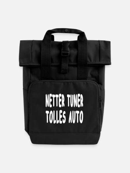 Tuner - Rolltop Rucksack mit zwei Griffen - Schwarz