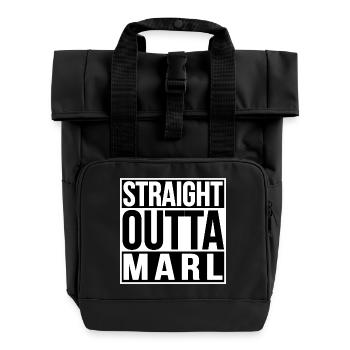 Tout droit sorti de la marne - Sac à dos Roll Top à deux anses - noir - Devant