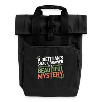 Diététicien professionnel agréé spécialisé - Sac à dos Roll Top à deux anses - noir - Devant