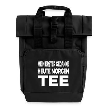 Thé - Sac à dos Roll Top à deux anses - noir - Devant