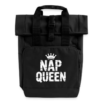 Nap Queen Crown - Roll Top Backpack with Two Handles - black - Front