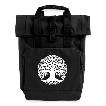 Arbre de vie, équilibre naturel - Sac à dos Roll Top à deux anses - noir - Devant
