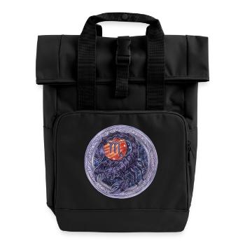 Zodiac Sign Zodiac Scorpio Scorpio Gift - Roll Top Backpack with Two Handles - black - Front
