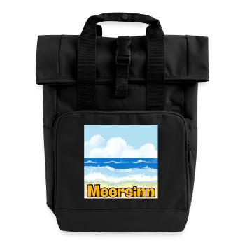 MEERSINN – BEACH, HOLIDAY & SUN VIBES! 🏖️ - Roll Top Backpack with Two Handles - black - Front