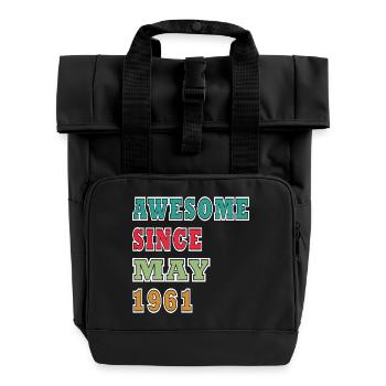 Cult date May 1961 - Roll Top Backpack with Two Handles - black - Front