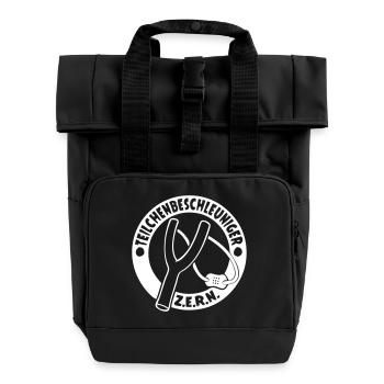 particle ZERN - Roll Top Backpack with Two Handles - black - Front