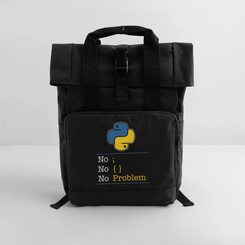 Python no problem Rolltop Rucksack mit zwei Griffen