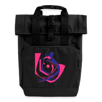 soul drill - Roll Top Backpack with Two Handles - black - Front