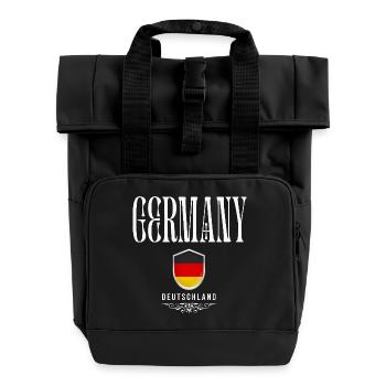 Originaire d’Allemagne, né en Allemagne - Sac à dos Roll Top à deux anses - noir - Devant