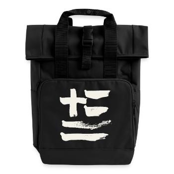 Grèce - Sac à dos Roll Top à deux anses - noir - Devant
