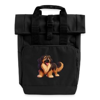 Leonberg 3 - Roll Top Backpack with Two Handles - black - Front