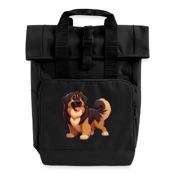 Leonberg 2 - Roll Top Backpack with Two Handles - black - Front