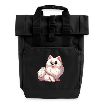 Spitz 3 - Rolltop Rucksack mit zwei Griffen - Schwarz - Vorne
