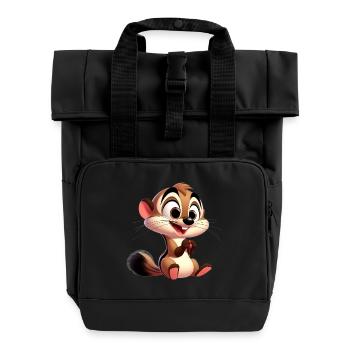 belette - Sac à dos Roll Top à deux anses - noir - Devant