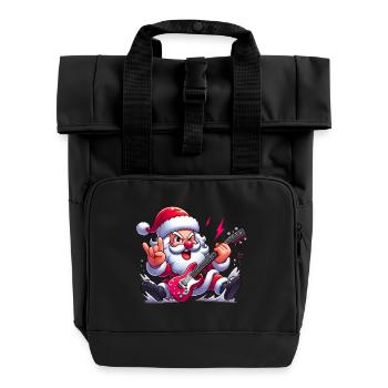Santa Rock 8 - Roll Top Backpack with Two Handles - black - Front