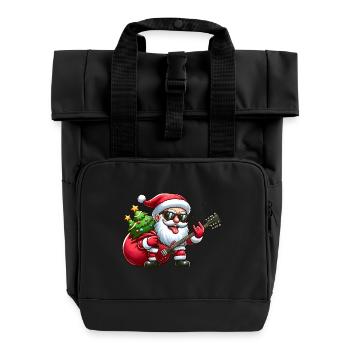 Santa Rock 1 - Roll Top Backpack with Two Handles - black - Front