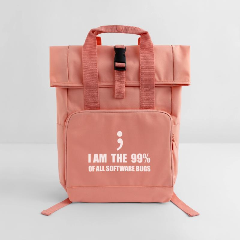 Informatiker, Programmierer Rolltop Rucksack mit zwei Griffen