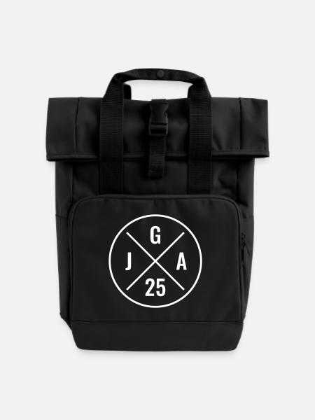 JGA 25 - Junggesellenabschied 2025 - JGA 2025 - Rolltop Rucksack mit zwei Griffen - Schwarz
