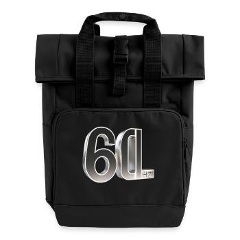 60 Hz – Classic - Rolltop Rucksack mit zwei Griffen - Schwarz - Vorne