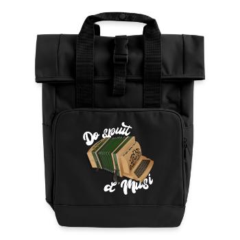 Harmonica - Do spuit d'Musi | ZiachON! - Roll Top Backpack with Two Handles - black - Front
