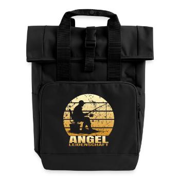 Angel Leidenschaft - Rolltop Rucksack mit zwei Griffen - Schwarz - Vorne