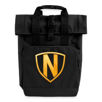 NERDY forever - NERDY HERO - Roll Top Backpack with Two Handles - black - Front
