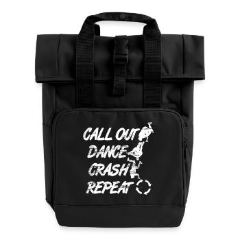 Mouvements de breakdance - Sac à dos Roll Top à deux anses - noir - Devant