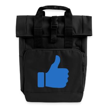 Daumen hoch - Rolltop Rucksack mit zwei Griffen - Schwarz - Vorne