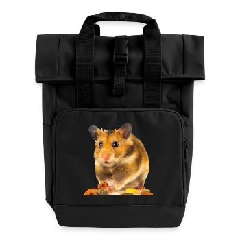I am hamster - Sac à dos Roll Top à deux anses - noir - Devant