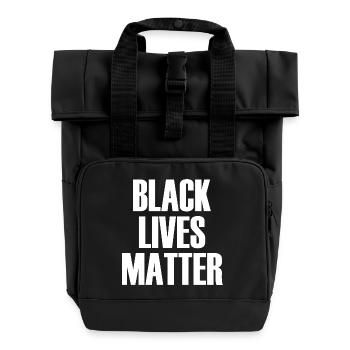 Black Lives Matter - Roll Top Backpack with Two Handles - black - Front