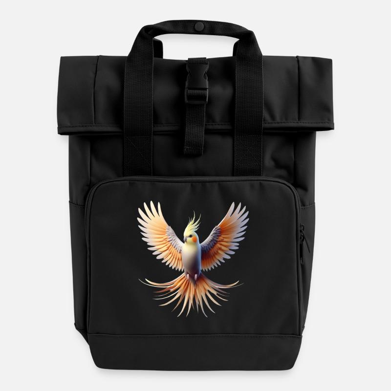 Calopsitte (20) - Sac à dos Roll Top à deux anses - noir
