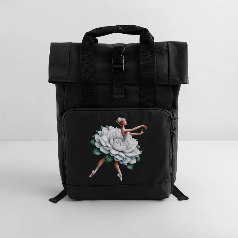 Danseuse de ballet avec tutu Sac à dos Roll Top à deux anses