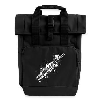 Flûte - Sac à dos Roll Top à deux anses - noir - Devant