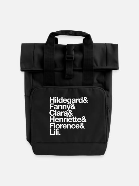 Komponistinnen - Rolltop Rucksack mit zwei Griffen - Schwarz