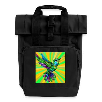 colibri - Sac à dos Roll Top à deux anses - noir - Devant