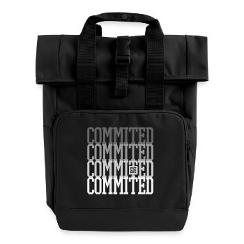 Engagé au travail, être là, vous promissed !! - Sac à dos Roll Top à deux anses - noir - Devant