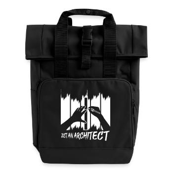 Nur ein Architekt - Rolltop Rucksack mit zwei Griffen - Schwarz - Vorne