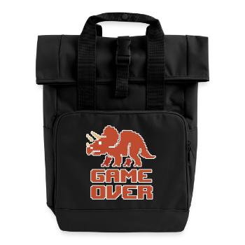 FIN DU JEU - Sac à dos Roll Top à deux anses - noir - Devant