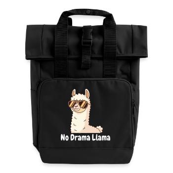 No Drama Llama Sunglasses - Roll Top Backpack with Two Handles - black - Front