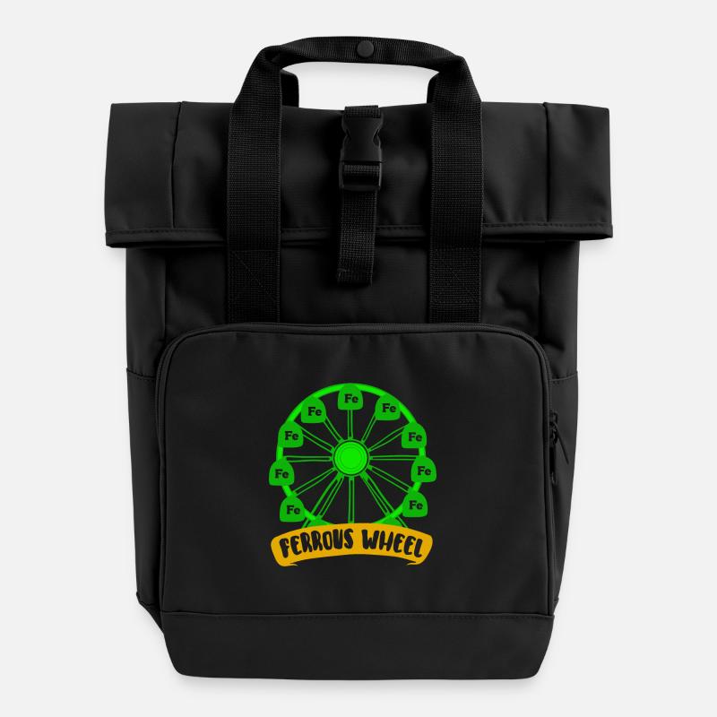 Das Chemie - Riesenrad! - Geschenk - Rolltop Rucksack mit zwei Griffen - Schwarz