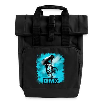 Vélo BMX - Sac à dos Roll Top à deux anses - noir - Devant