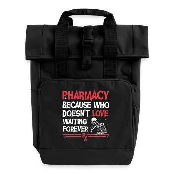 Pharmacy Halloween - Rolltop Rucksack mit zwei Griffen - Schwarz - Vorne