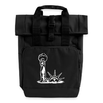 La Statue de la Liberté se noie - Sac à dos Roll Top à deux anses - noir - Devant