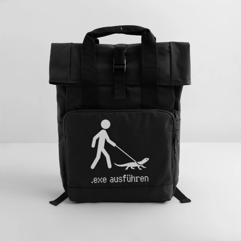 EXE Run Admin Informaticien Programmeur Sac à dos Roll Top à deux anses