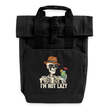 Skeletor avec boisson estivale - Sac à dos Roll Top à deux anses - noir - Devant