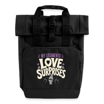 Eds Conscience Ehlers-danlos Guerrier Zèbre - Sac à dos Roll Top à deux anses - noir - Devant