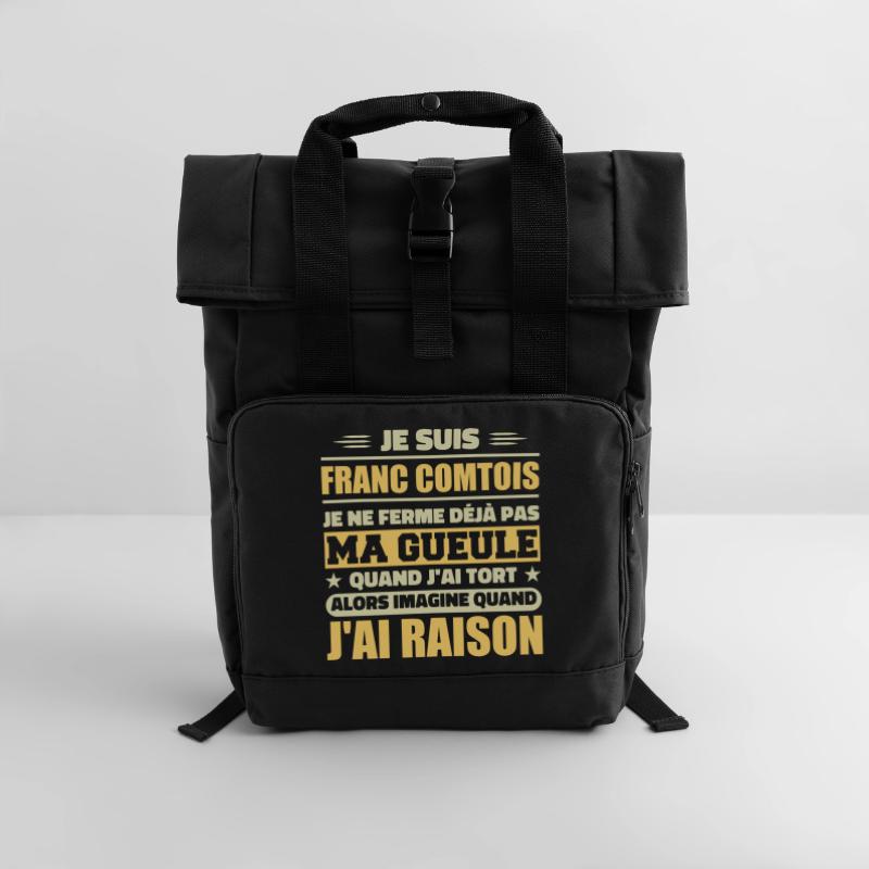 Franc comtois Ich halte meinen Mund nicht zu frank comté Rolltop Rucksack mit zwei Griffen