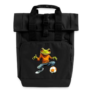 Football des grenouilles - Sac à dos Roll Top à deux anses - noir - Devant
