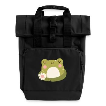 cutsy frog - Rolltop Rucksack mit zwei Griffen - Schwarz - Vorne